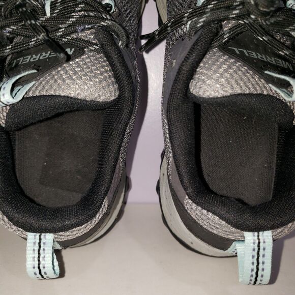 Merrell Speed Strike Gray Black Aqua Women's Sneakers Sz 8 - Picture 8 of 9